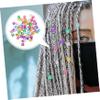 Angoily 100pcs Dreadlocks Cuffs Shape Hair Braids Aluminum Dreadlock Accessories for Stylish Hair Extensions and Hairstyles view 3