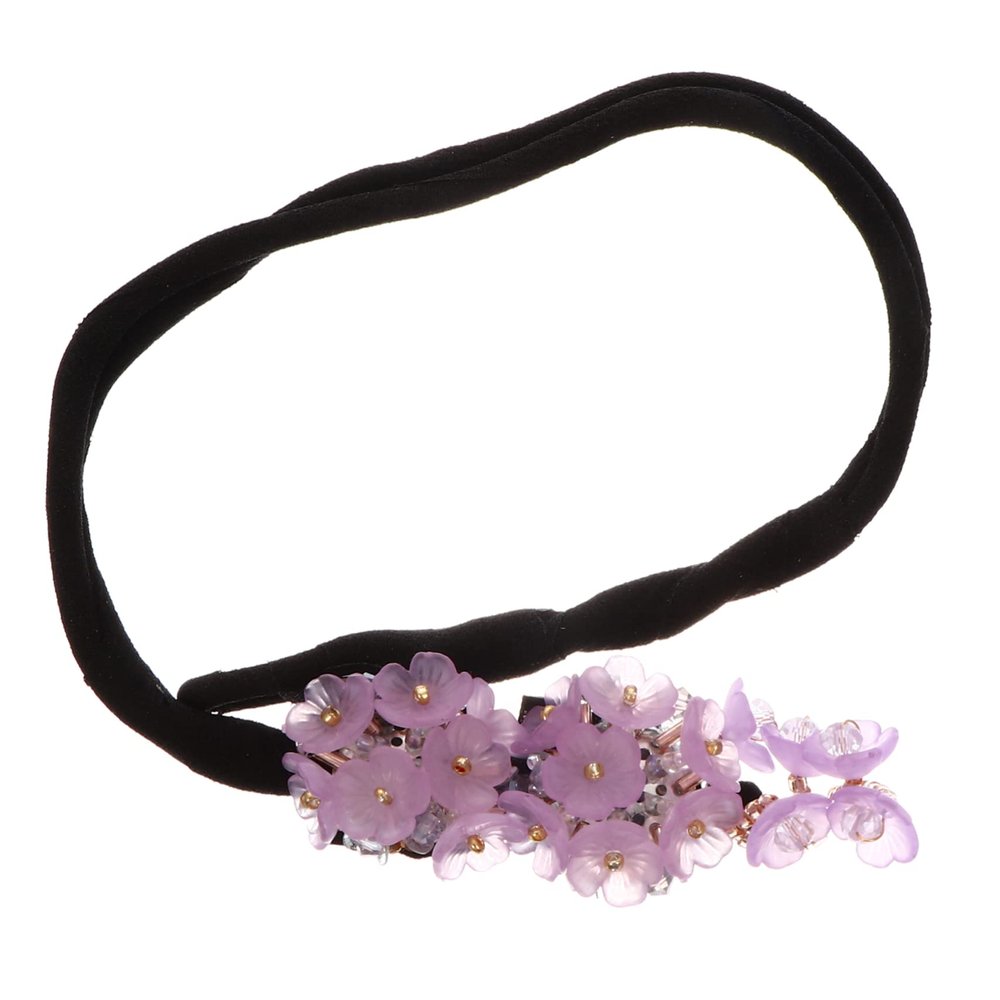 balacoo 1pc Chic Hair Donut Bun Maker Pearl Petal Updo Tool for Women Simple Hair Styling Accessory for Messy Buns and Elegant Hairstyles Long- Unique Design