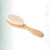 Angoily 2pcs Dense Wool Beard Brush Curved Natural Handle Versatile Shower Brush for Grooming Beards and Boys and Girls Comfortable Natural Oils and Moisturizers view 2