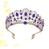 balacoo Luxurious Rhinestone Bridal Crown Headpiece Baroque Wedding Headdress for Bride Perfect Bridal Shower Decorations view 2