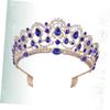 balacoo Luxurious Rhinestone Bridal Crown Headpiece Baroque Wedding Headdress for Bride Perfect Bridal Shower Decorations view 4