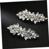 Angoily 2pcs Rhinestone Spring Hair Clips for Girls for Straight Curly Ponytail Braid Styles view 2