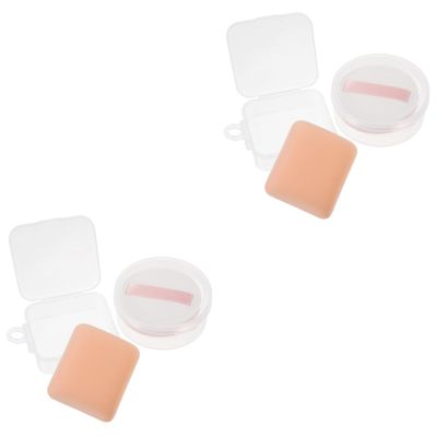 Angoily 4pcs Makeup Sponges Set Soft Powder Puff for Powder Wet Dry Use Round Shapes for Face Makeup Application for Home Salon Use