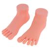 Ipetboom Manicure Foot Model 2 Pack for Nail Art Practice Silicone Pedicure Training Tool with Realistic Skin Touch Lightweight and Durable Fake Feet view 1
