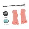 Ipetboom Manicure Foot Model 2 Pack for Nail Art Practice Silicone Pedicure Training Tool with Realistic Skin Touch Lightweight and Durable Fake Feet view 4