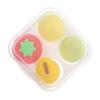 Angoily 4pcs Fruit Beauty Egg Powder Makeup Accessories for Women Portable Powder Puff Dry Wet Foundation view 1
