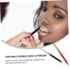 balacoo 4pcs Double Sided Retractable Lip Brush Makeup Tool for Eyes Versatile Cosmetic Brush Lip Wands for Women view 4