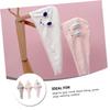 Angoily Microfiber Hair Towel Wraps 3pc Set Fast Drying Cap Soft Fleece for Women's Hair Care view 2