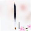 balacoo 2pcs Flexible Lipstick Applicator Brush Lip Makeup Tool Retractable Lip Brush Metal Shell Portable Gloss Applicator Makeup view 2