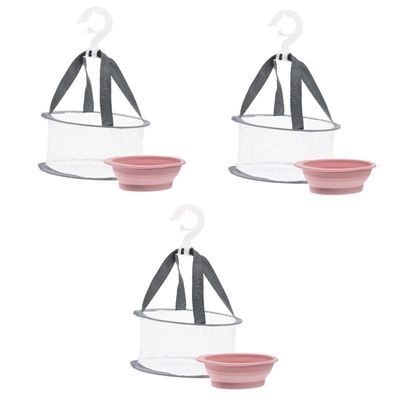 balacoo 3sets Silicone Makeup Brush Cleaner Drying Basket Bowl for Cleaning of Makeup Tools for Eyeshadow and Brow Brushes Convenient Drying