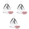 balacoo 3sets Silicone Makeup Brush Cleaner Drying Basket Bowl for Cleaning of Makeup Tools for Eyeshadow and Brow Brushes Convenient Drying view 1