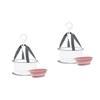 Balacoo 2 Sets Makeup Brush Cleaning Mounted Drying Rack Makeup Sponge Foldable Hangers Silicone Dish Sponge Brush Cleaner Mat Brush Cleaner Pad Makeup Puff Drying Beauty Egg Fabric Tool, 19.5x19.5cm view 1