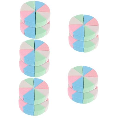 balacoo 10sets Portable Makeup Sponges Wedge Sponges for Makeup Beauty Puff Girls Puff for Women