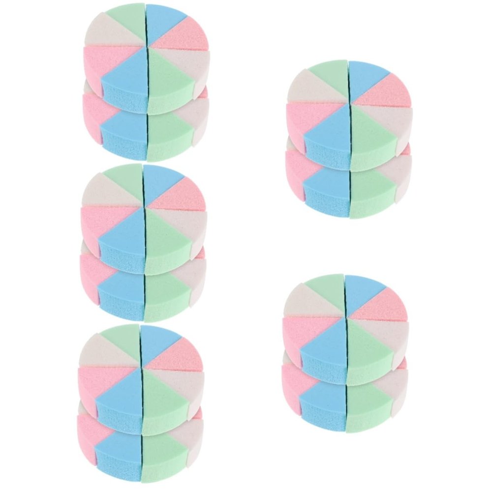 balacoo 10sets Portable Makeup Sponges Wedge Sponges for Makeup Beauty Puff Girls Puff for Women
