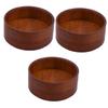 FOMIYES 3pcs Large Wooden Shaving Soap Bowl Shaving Mug Smooth Surface Safe for view 1