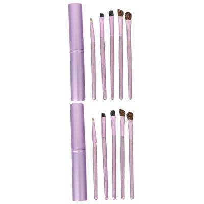 balacoo 10pcs Professional Makeup Brush Eye Shadow Brush Women Eye Shadow Makeup Tool Lipstick Applicator