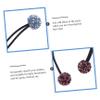 DOITOOL 3pcs Shiny Rhinestone Hair Tie Elegant Ponytail Holders for Parties Weddings and Daily Use Includes and Ab Accessory view 4