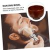 Housoutil 3pcs Pogonotomy Cleansing Bowl Lather Bowl Large Wet Shaving Holder Mens Shaving Cream Dipping Sauce Cup Salon Coloring Bowl Shaving Bowl Soap Men Soap Sunroof Face Travel Wooden view 2