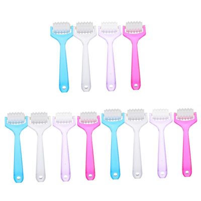 balacoo 12pcs Facial Skin Roller Manual Massaging Tool for Face Neck Ergonomic Design Promotes Circulation Collagen Production Reduces Dark Circles Random Colors