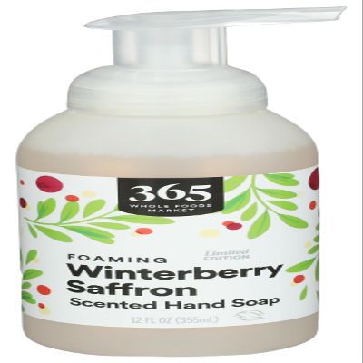 365 by Whole Foods Market, Foaming Hand Soap, Winterberry Saffron, 12 Fl Oz
