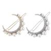 Beaupretty 2pcs Rhinestone and Pearl Bobby Pins Elegant Hair Jewelry Clips for Women for Updos Weddings and Special Occasions Gold and Silver view 1