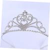 Beaupretty Bridal Shower Favors Rhinestone Crown Comb Wedding Headpiece for Bride view 4