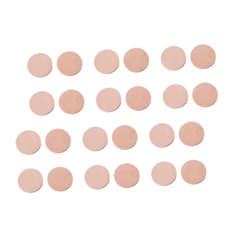 Beaupretty 24pcs Makeup Sponge Round Latex Cotton Facial Cleansing Pads for Makeup Removal and Daily Skincare Absorbent Skin-friendly for Wet Dry Use