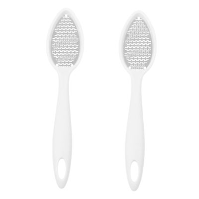 NOLITOY 2pcs Ergonomic Foot File Callus Remover Foot Rasp for Dead Skin and Hard Skin Removal