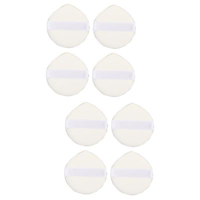 Balacoo 2sets Dry Wet Makeup Sponges Fluffy Powder for Foundation Easy Handle Ribbon Ideal for All Occasions 4pcs*2 Random Color