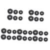 balacoo 30pcs Invisible Hairnets Elastic Dancer Hairnets for Hair Buns Fine Mesh Design for for Dancers and Performers Easy to Adjust and Almost Invisible view 1