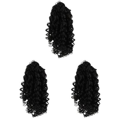 balacoo 3pcs Elegant Curly Ponytail Hair Piece Easy to Clean and Wear for Wedding for Friends Family