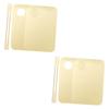FRCOLOR 4sets Acrylic Makeup Mixing Palette Spatula for Foundation Eyeshadow Nail Art Lightweight Mixing Tray for Easy Use and Carrying view 1