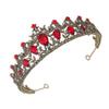 Beaupretty 1pc Charming Style Crown for Weddings and Parties Vintage Bridal Headpiece Gemstone Accents Elegant Hair Decor for Girls and Women Celebrations view 1