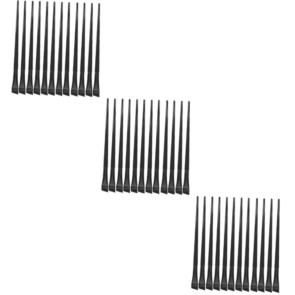 FRCOLOR 36pcs Eye Makeup Brush Angled Eyebrow Eyeliner and Concealer Brushes for Professional Makeup Application Lightweight and Tools for Home and Salon Use