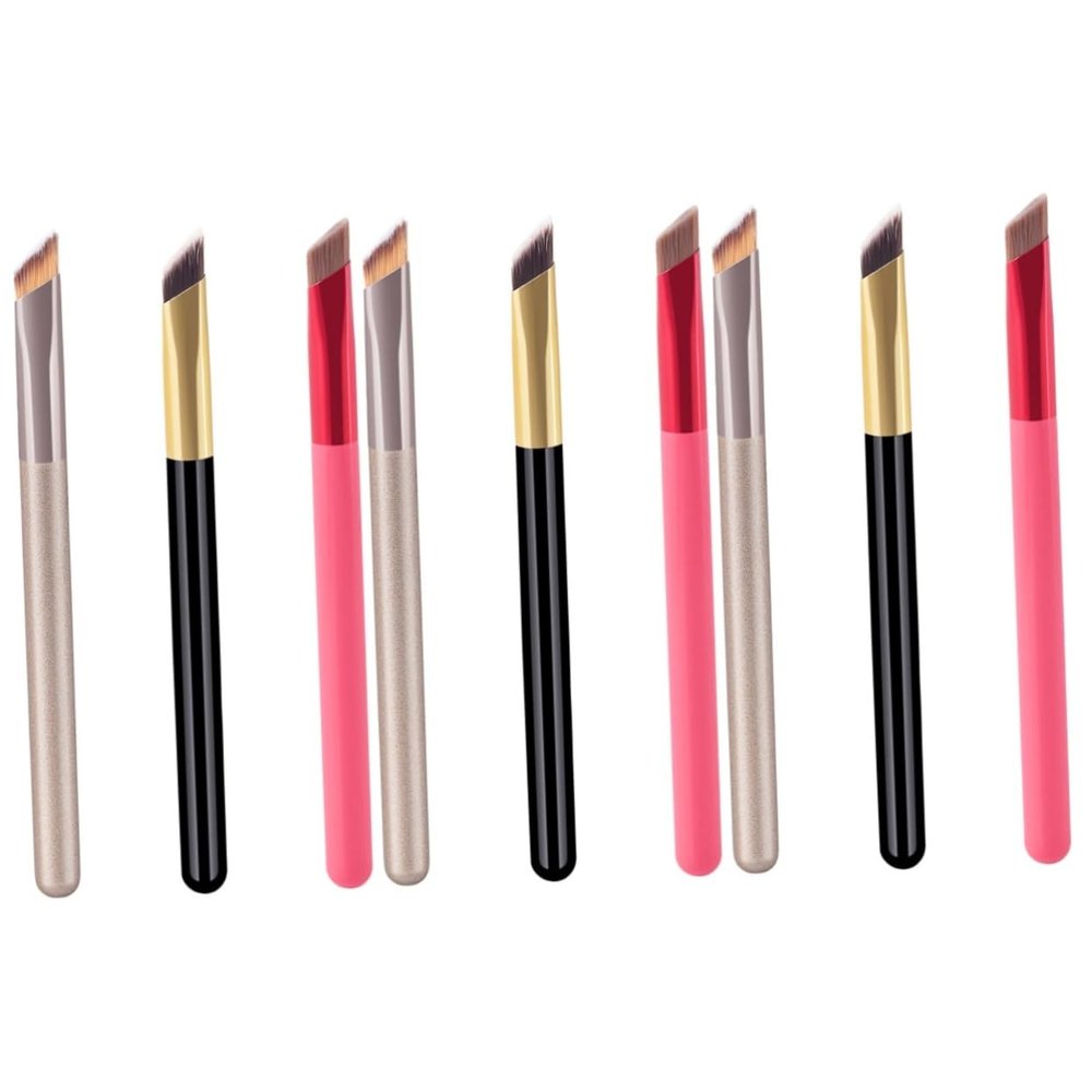 FRCOLOR 9pcs Eyebrow Makeup Brush Precision Brow Brushes for Women Multi-functional Cosmetic Tools for Eyebrow and Eyeshadow Application