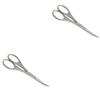 balacoo 2 Pcs Stainless Steel Nose Hair Trimmer Eyebrow Trimmer Household, Medium, Silver, 557307W0FX view 1