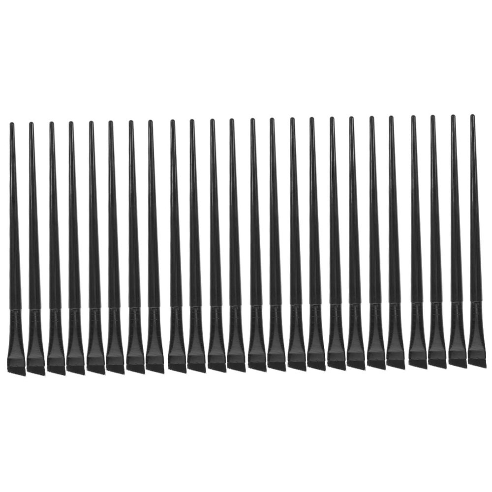 Balacoo 24 Pcs Eyeliner Brush Eye Shadow Brush Eyeshadow Brush Angled Brush Makeup Brush Eyebrow Brush Eyeliner Brush Fine Blender Brush Brow Brush Angled Girl's Eyeliner Brush Make up Set, Black