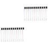 FRCOLOR 24pcs Dual End Eyebrow Brush Comb and Edge Brush for Shaping and Smoothing Brows Essential Makeup Tool for Women for All Ages view 1