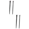 balacoo 6sets Professional Makeup Angled Eyeliner Brush Ultra Fine Slanted Eyebrow Stencil view 1