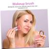 Balacoo 2pcs Mushroom Head Makeup Brush Makeup Stippling Brush Comfortable Makeup Brush Fluffy Powder Brush Highlighter Travel Cosmetic Applicator Mild Plastic Honey Powder Brush, 3.7x3.7cm view 4