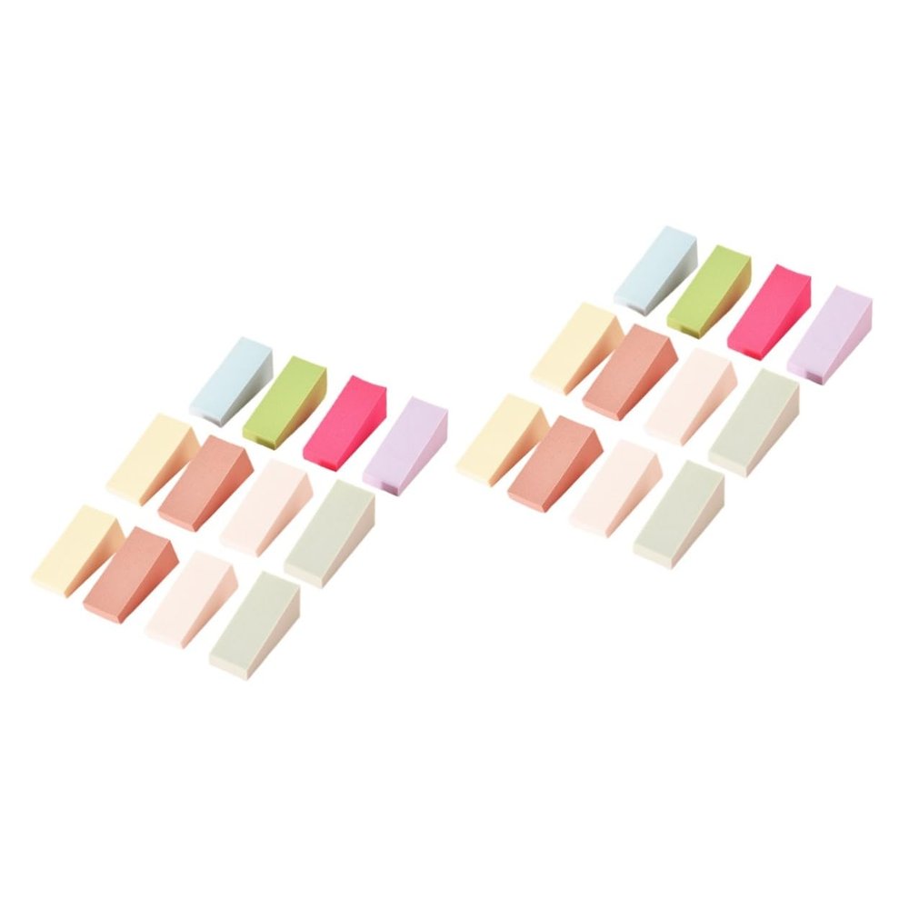 FRCOLOR 48pcs Gradient Nail Art Sponge Blocks for Manicure Professional Nail Art Tools for Beautiful Designs and Effects