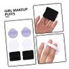 Balacoo 12 Pcs Loose Powder Setting Puff Triangle Cosmetic Puff Finger Puff Durable Makeup Puffs Comfortable Makeup Puffs Powder Puff Makeup Supplies Miss Foundation Pure Cotton Girl, 5.5x4.8cm view 4