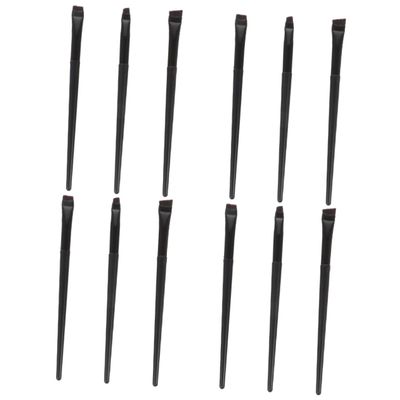 FRCOLOR 12pcs Dual Use Eyeliner Brow Brush Smooth Makeup Application for Women