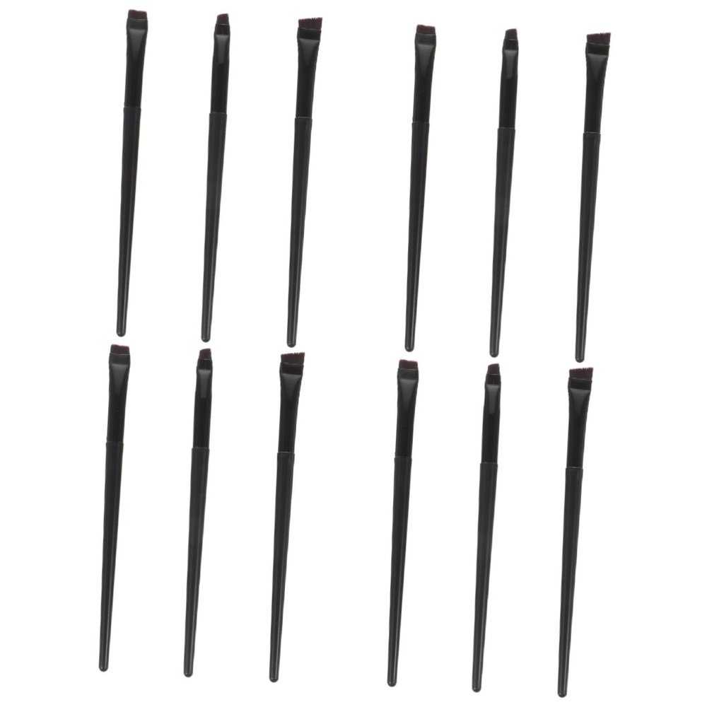 FRCOLOR 12pcs Dual Use Eyeliner Brow Brush Smooth Makeup Application for Women