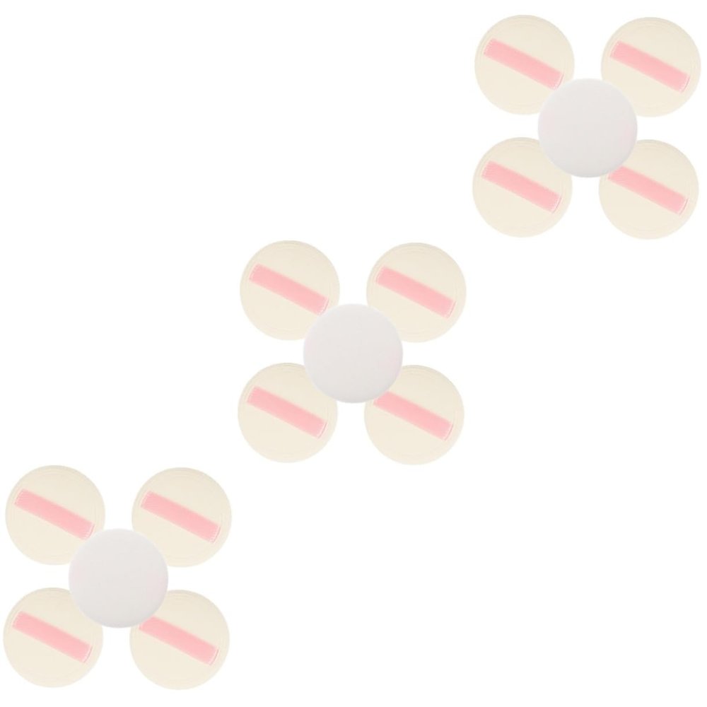 Balacoo 15 Pcs Body Puff Makeup Puffs Pads with Strap Body Powder for Men Body Powder Puff Blush Decor Beauty Puff Breathable Puffs Body Powder for Women Portable Girl Flocking Decorate, Medium, Pink