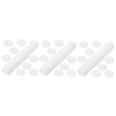 Balacoo 300 Pcs Thick Overlock Cotton Makeup Sponge Compact Cosmetic Pads Facial Cotton Pads Cotton Rounds Makeup Remover Pads Friendly Travel Household Non-Woven Fabric Auxiliary White, 6x6cm