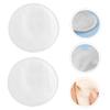 Balacoo 300 Pcs Thick Overlock Cotton Makeup Sponge Compact Cosmetic Pads Facial Cotton Pads Cotton Rounds Makeup Remover Pads Friendly Travel Household Non-Woven Fabric Auxiliary White, 6x6cm view 2