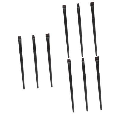 balacoo 9pcs Double-ended Eye Makeup Brush Eyeliner Brush Professional Makeup Tools Thin Eyeliner Eyeshadow Sellers