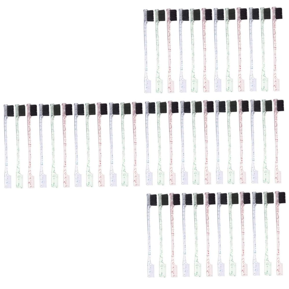 balacoo 48pcs Dual End Eyebrow Brush Women Makeup Supplies Brow Comb Edge Tool for Shaping Smooth Application for Home