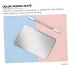balacoo 3sets Stainless Steel Makeup Mixing Plate Spatula Professional Color Blending Tools for Nail Pigments Easy to Clean Portable Makeup Artist Essentials view 4